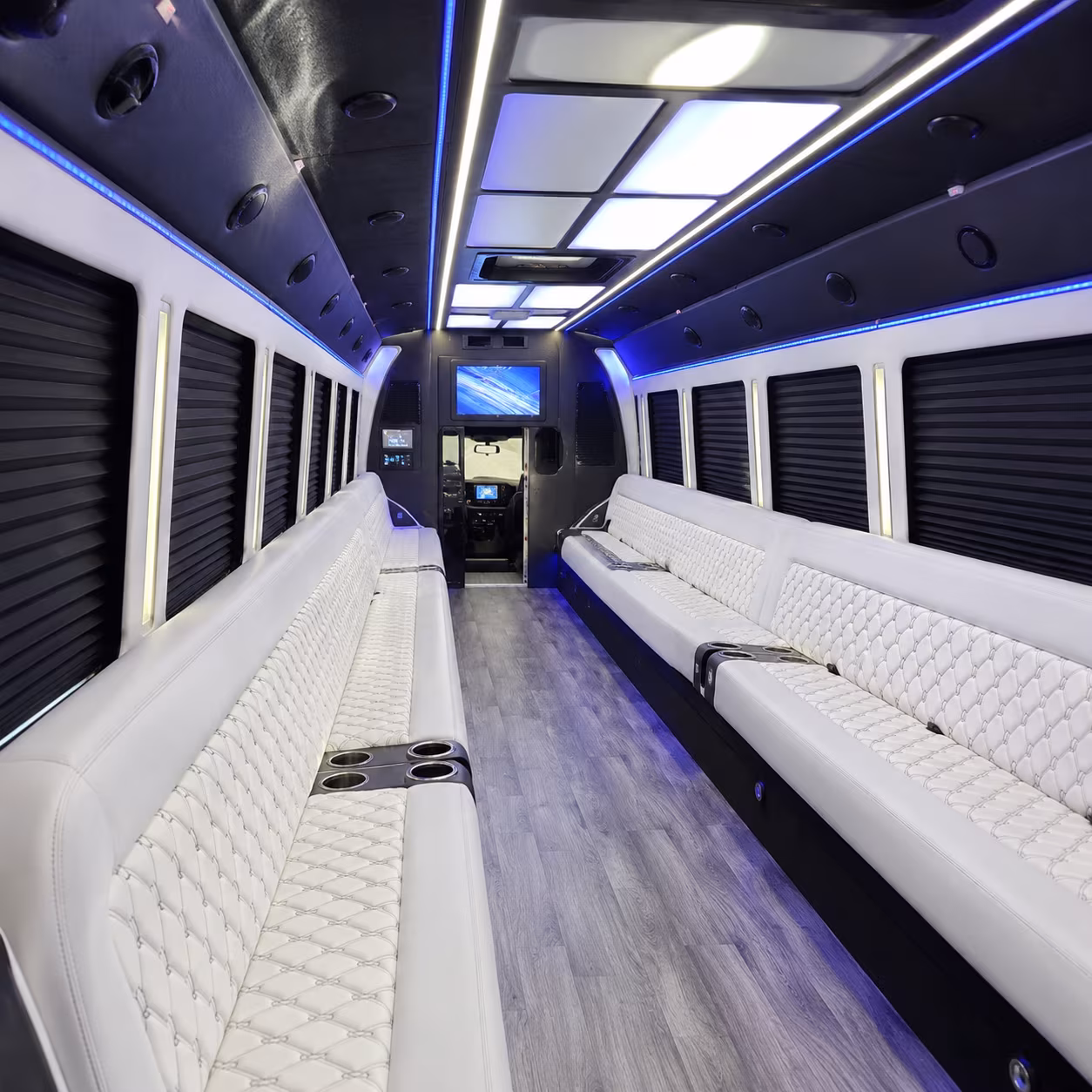 McKinney Birthday, Sweet 16, & Quinceañera Transportation party bus exterior