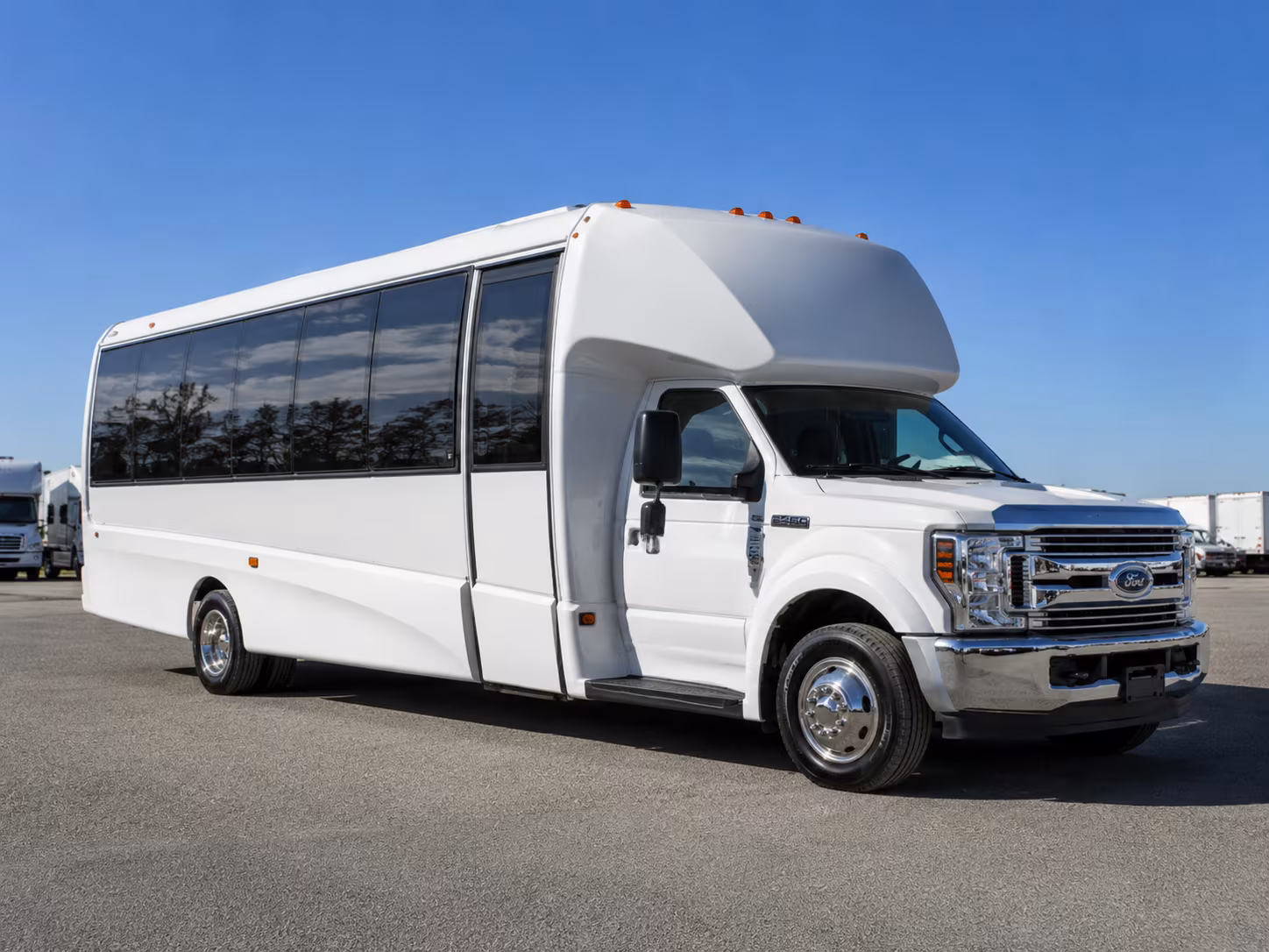McKinney School Event Transportation party bus exterior