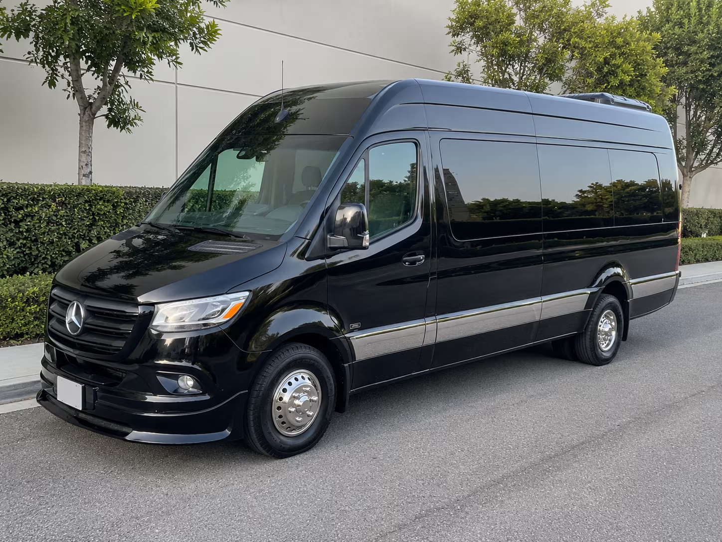 McKinney School Event Transportation party bus exterior
