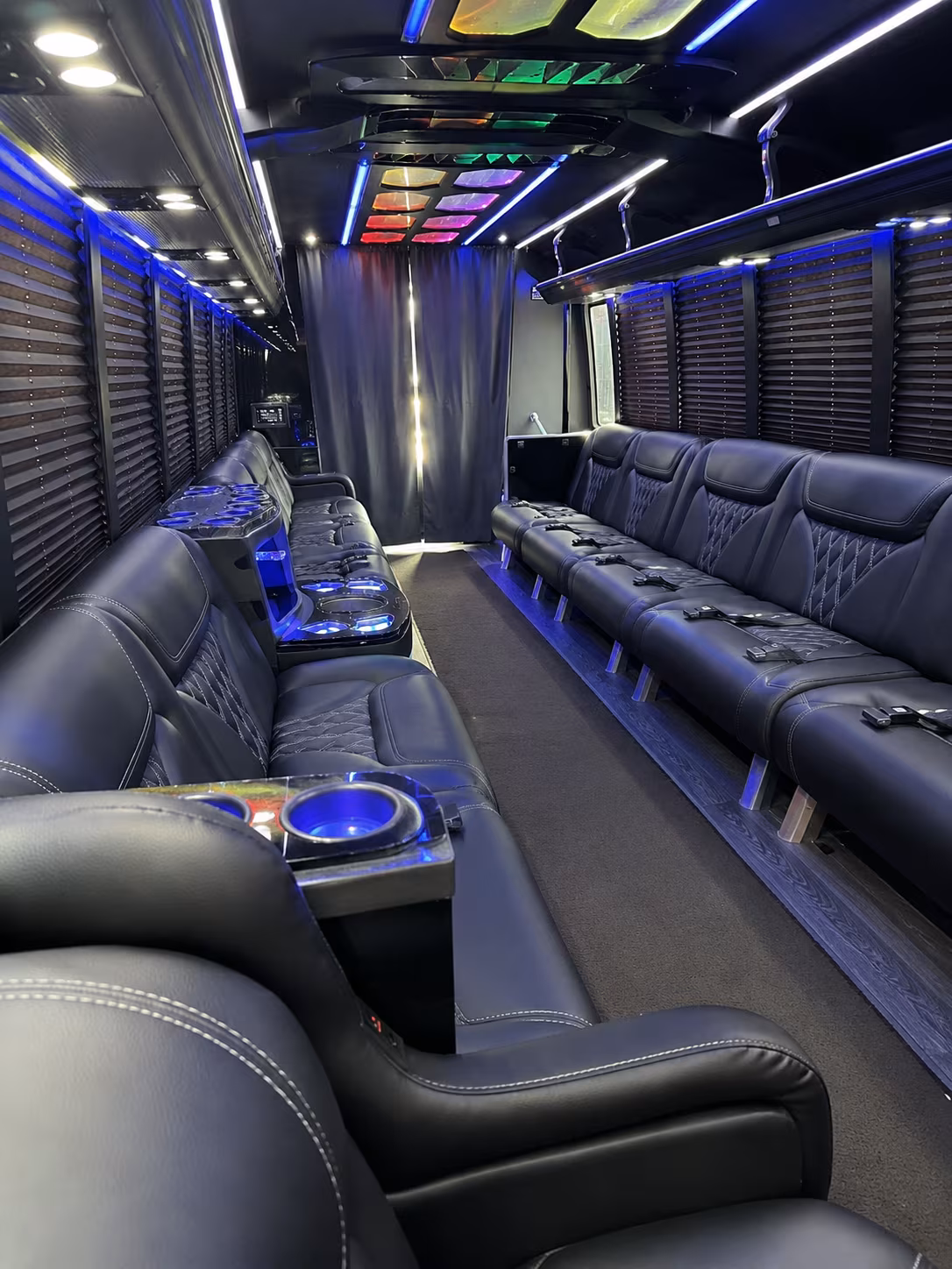 McKinney Sporting Event Transportation party bus exterior