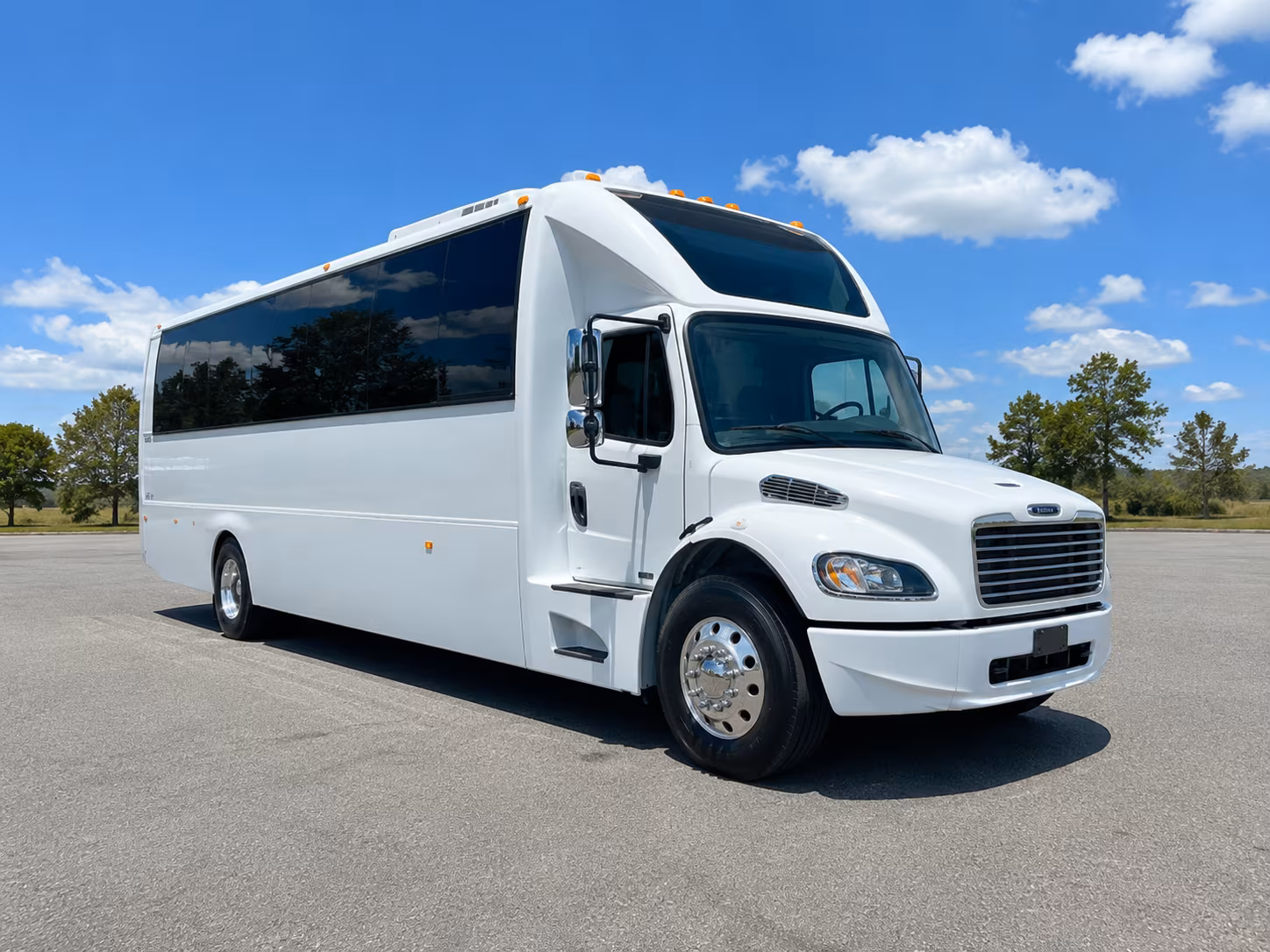 McKinney Sporting Event Transportation party bus exterior