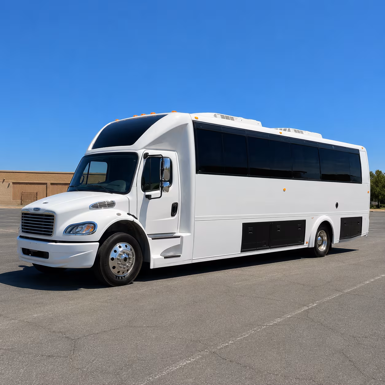 McKinney Sporting Event Transportation party bus exterior