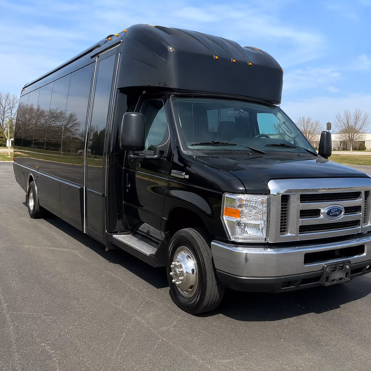 McKinney Wedding Transportation party bus exterior