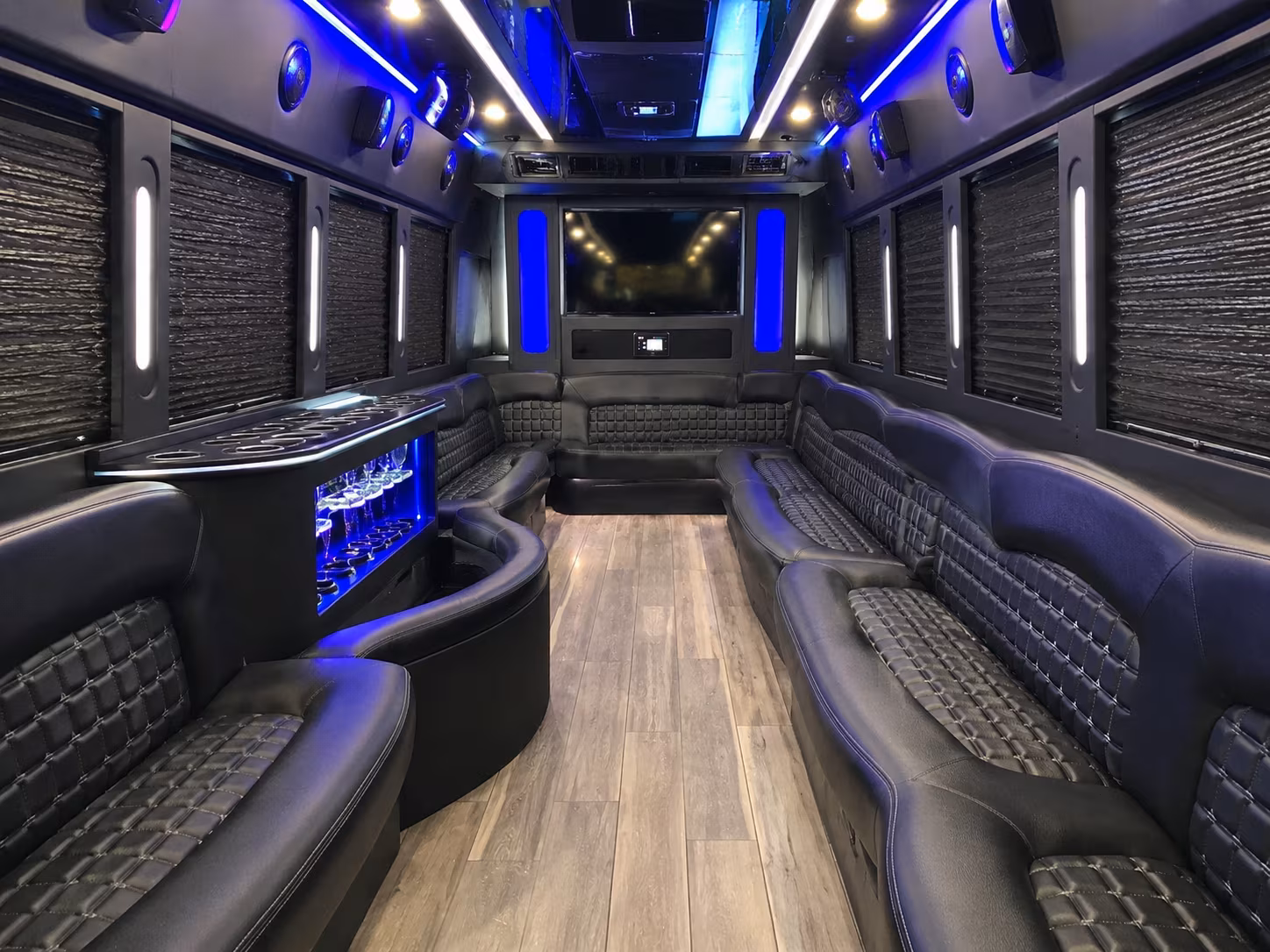 McKinney Winery Tour & Pub Crawl Transportation party bus interior