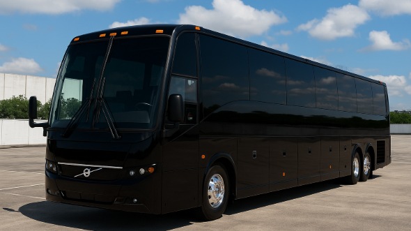 Exterior of Charter Bus Company Lewisville's 40 Passenger Party Bus in Lewisville