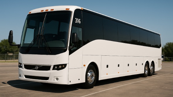 Exterior of Charter Bus Company McKinney's 45 Passenger Charter Bus in McKinney