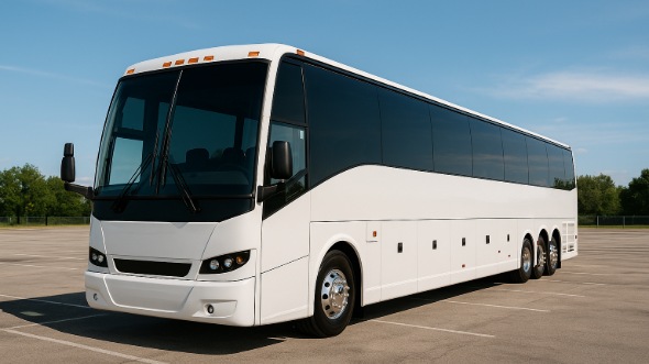Exterior of Charter Bus Company McKinney's 46 Passenger Charter Bus in McKinney