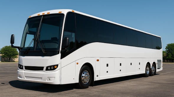 Exterior of Charter Bus Company McKinney's 48 Passenger Charter Bus in McKinney