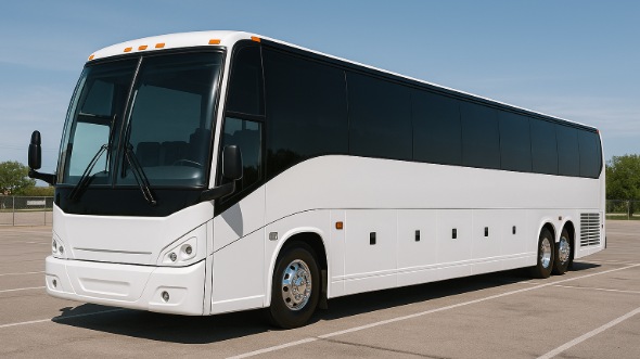Exterior of Charter Bus Company Allen's 50 Passenger Party Bus in Allen